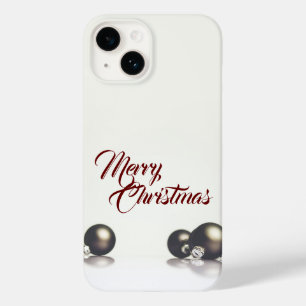 Three christmas balls in front of light background Case-Mate iPhone 14 case