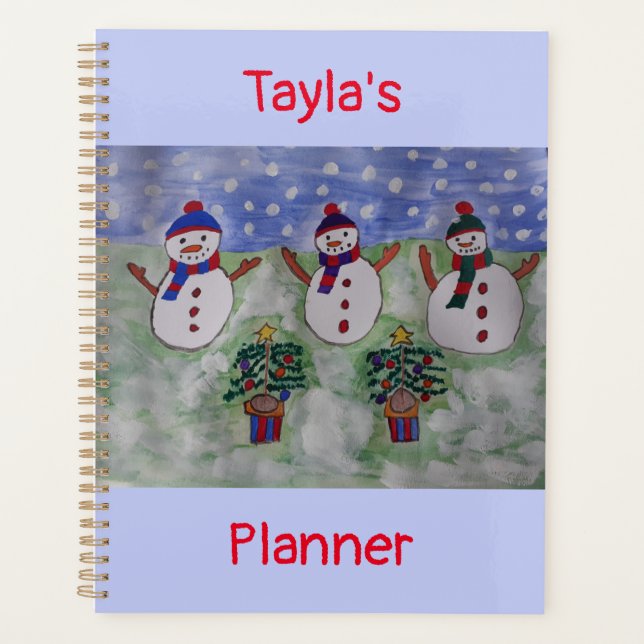 Three Christmas Snowmen Planner (Front)