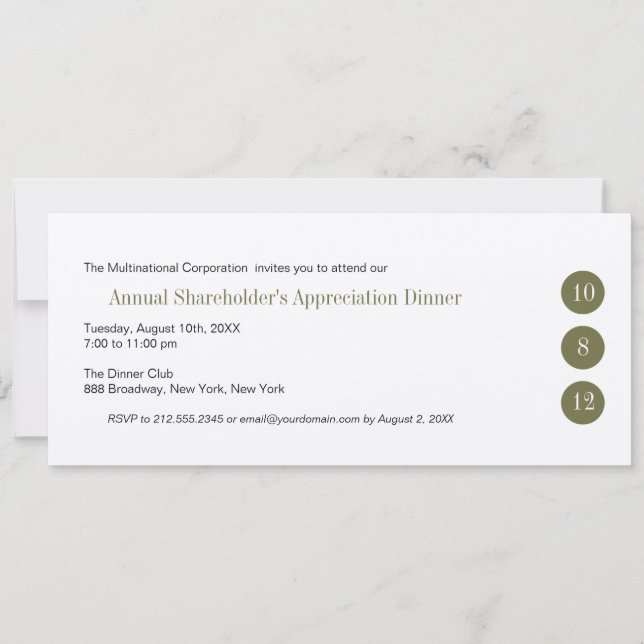 Three Circles Corporate Invitation (Front)