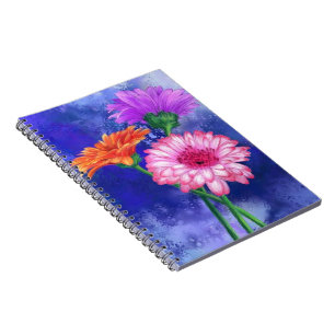 Three Colour Gerberas Notebook