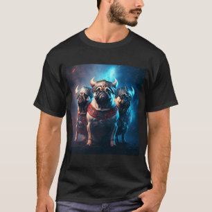 Three Cool Viking Pugs 2 T-Shirt