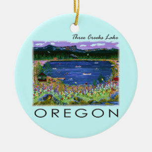 Three Creeks Lake Ceramic Tree Decoration