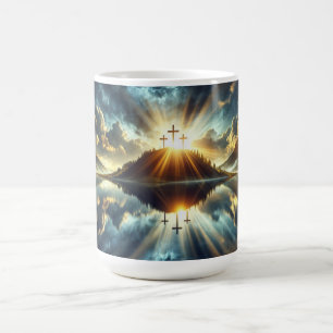 Three Crosses at a Lake Coffee Mug