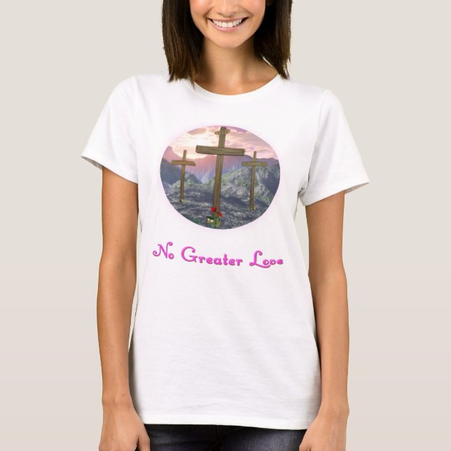 Three Crosses Christian t-shirt (Front)