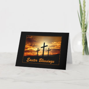 Three Crosses Easter Card
