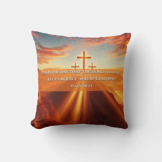 Three Crosses in the Desert Cushion