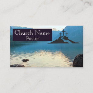 Three Crosses Island Water Church Pastor Business Card