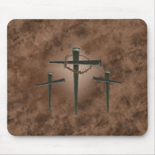 Three Crosses Mouse Mat