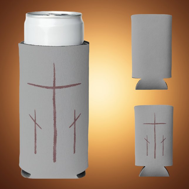 Three Crosses on Calvary Seltzer Can Cooler (Creator Uploaded)