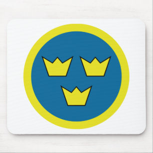 Three Crowns Swedish Insignia Mouse Mat