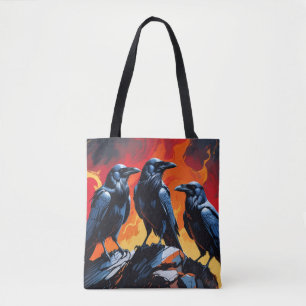 Three Crows Tote Bag
