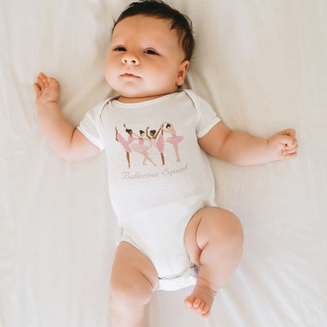 Three Cute Ballerinas  Baby Bodysuit (Creator Uploaded)