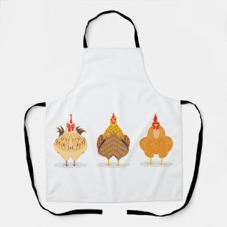 Three Cute Chickens Apron