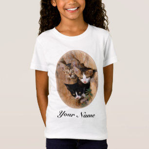 Three cute curious kittens T-Shirt