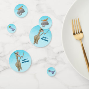 Three Cute Dinosaurs Confetti