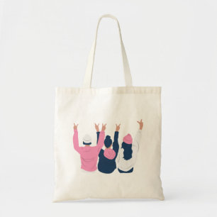Three Cute Friends Girl Tote Bag