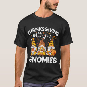 Three Cute gnomes with pumpkin spice Fall Yall aut T-Shirt