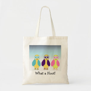 Three Cute Hooty Owls Tote Bag