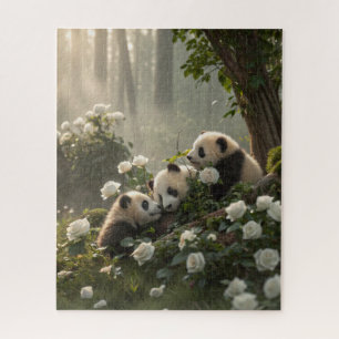 Three Cute Pandas Jigsaw Puzzle