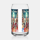 Three Cute Teddy Bears Merry Christmas