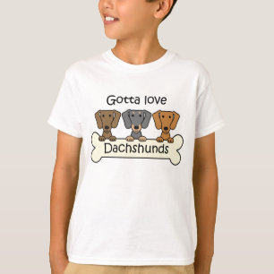 Three Dachshunds T-Shirt