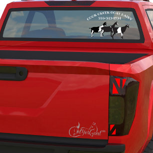 Three Dairy Goats Window Cling