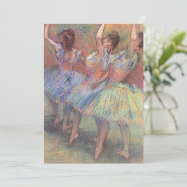 Three Dancers by Edgar Degas, Vintage Ballet Art (Standing Front)