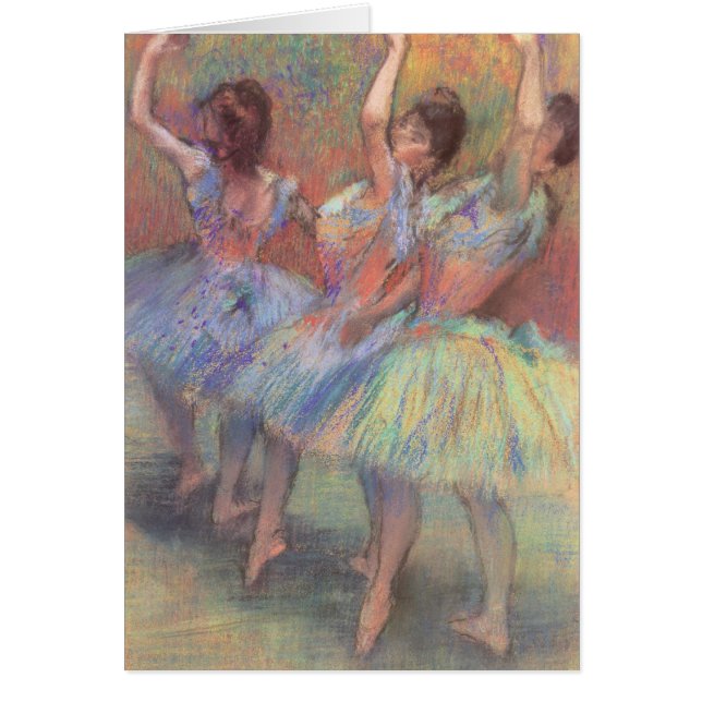 Three Dancers by Edgar Degas, Vintage Ballet Art (Front)