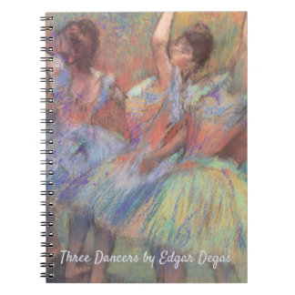Three Dancers by Edgar Degas, Vintage Ballet Art Notebook