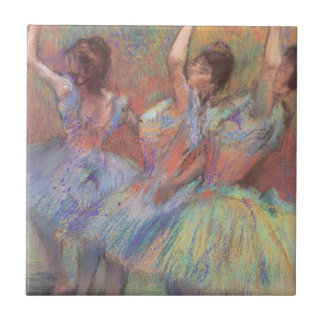 Three Dancers by Edgar Degas, Vintage Ballet Art Tile
