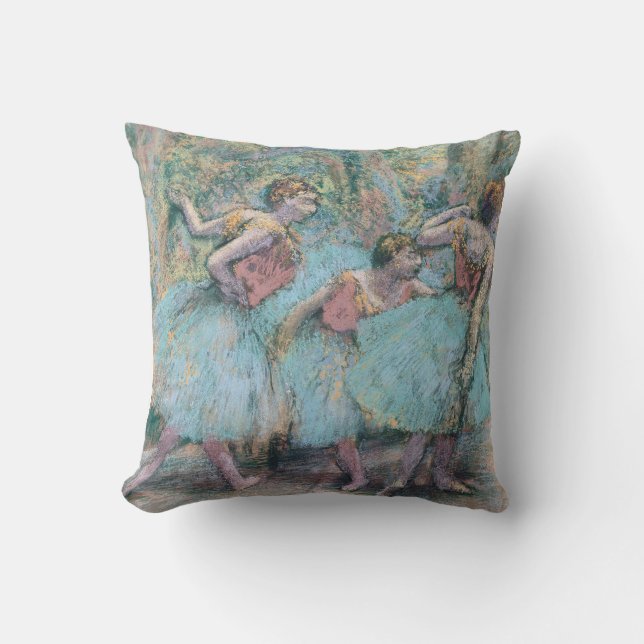 Three Dancers Edgar Degas  Cushion (Front)