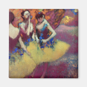 Three Dancers in Yellow Skirts by Degas Magnet