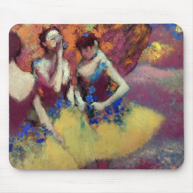 Three Dancers in Yellow Skirts by Degas Mouse Mat (Front)
