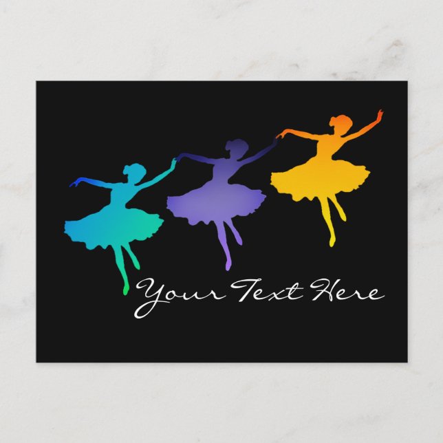 Three Dancers Postcard (Front)