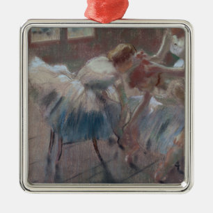 Three Dancers Preparing for Class Metal Tree Decoration
