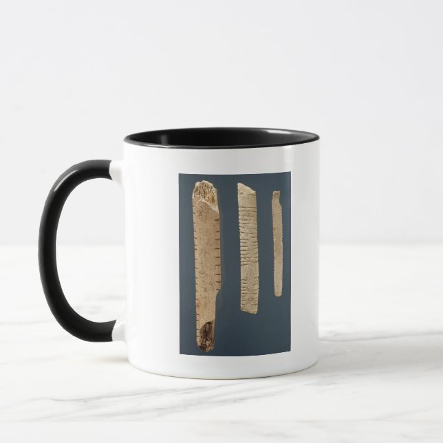 Three decorated bones mug (Left)