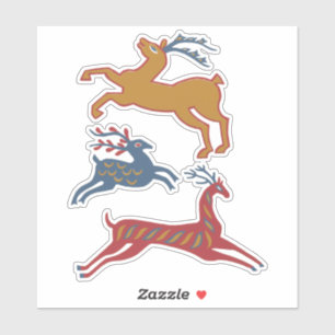 Three Deers American Folk Art