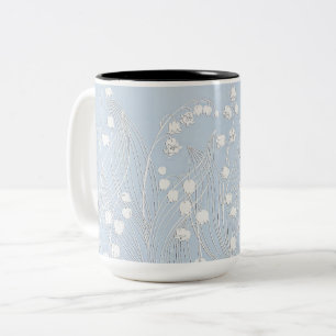 Three Dimensional Lily of the Valley Flowers Mug