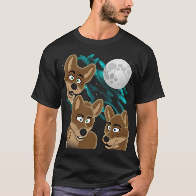 Three Dingo Moon T-Shirt (Front)