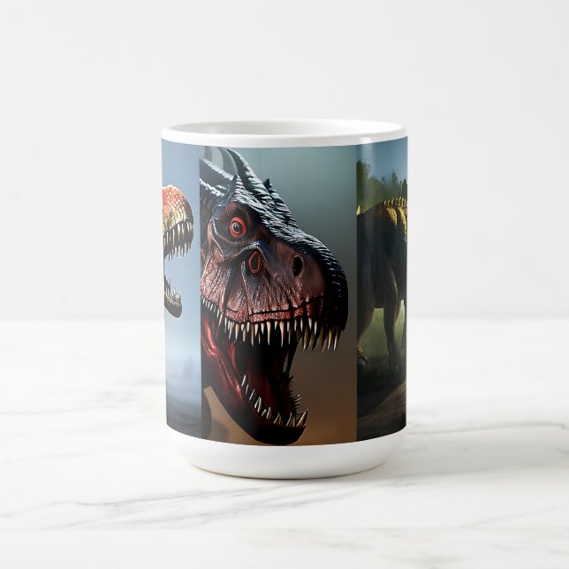 Three Dinosaur Breeds, Coffee Mug (Center)