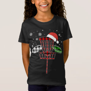 Three Disc Golf Buffalo Plaid Christmas Pajama Ugl T-Shirt