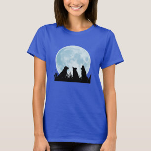 Three Dogs at Night T-Shirt