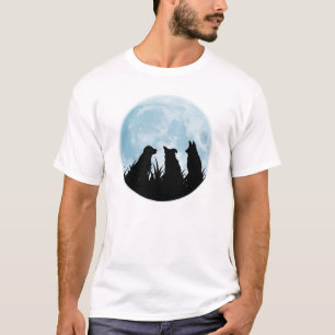 Three Dogs at Night Time T-Shirt