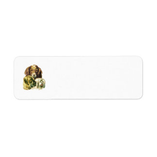 Three Dogs Return Address Labels