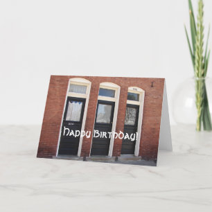 Three Doors, Happy Birthday! Card