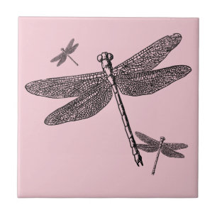 Three Dragonflies Tile
