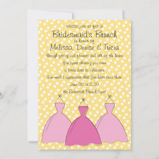 Three dress sketch invitation
