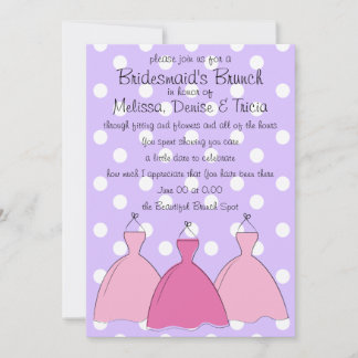 Three dress sketch invitation