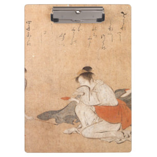 Three Drunken Women Japanese Art Torii Kiyonaga Clipboard