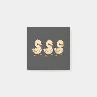 Three Ducklings Walking in a Row – Cute Post-it Notes